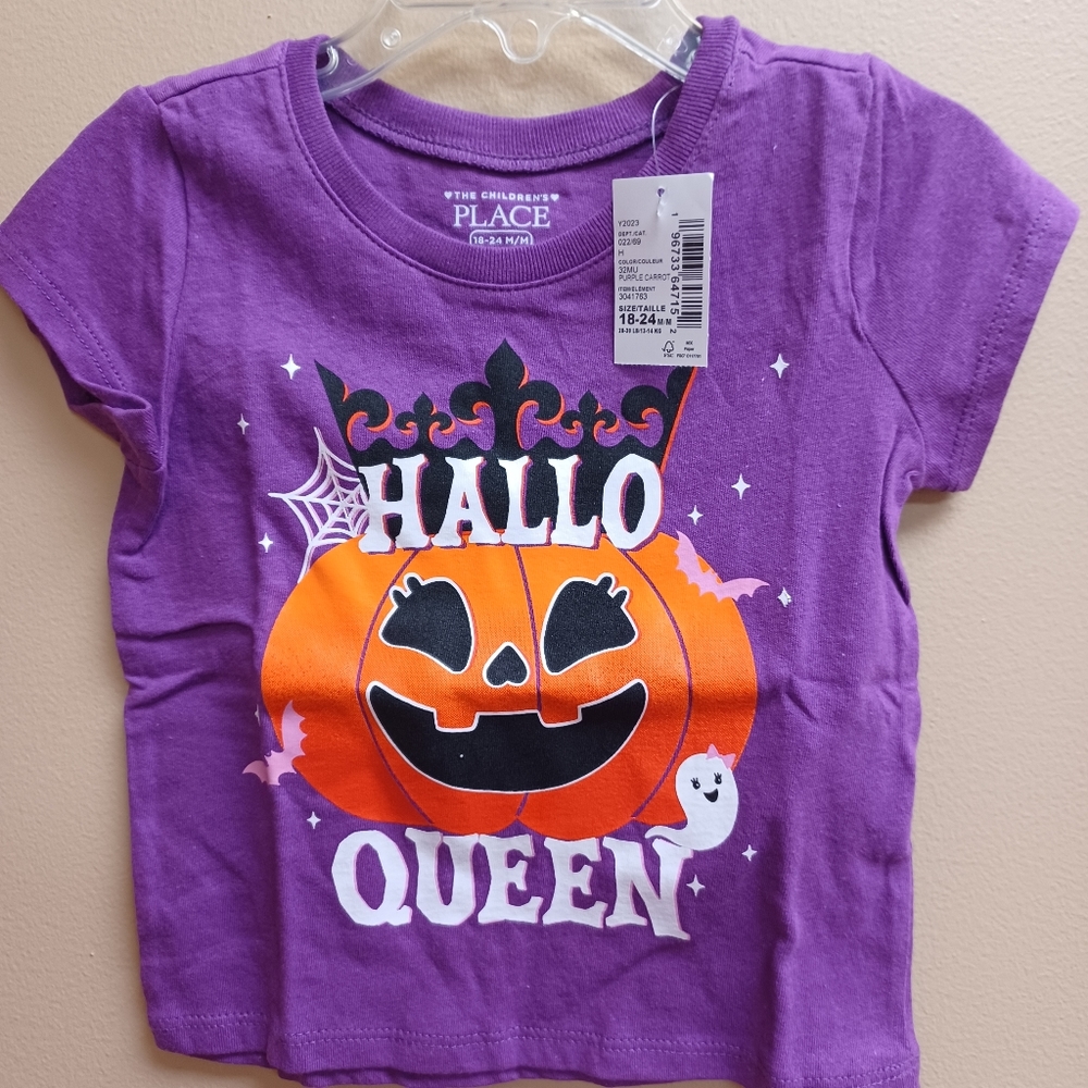 Halloween pumpkin shirt - 18-24m